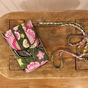 Vera Bradley Crossbody Cell Phone/Wallet Mini Bag
